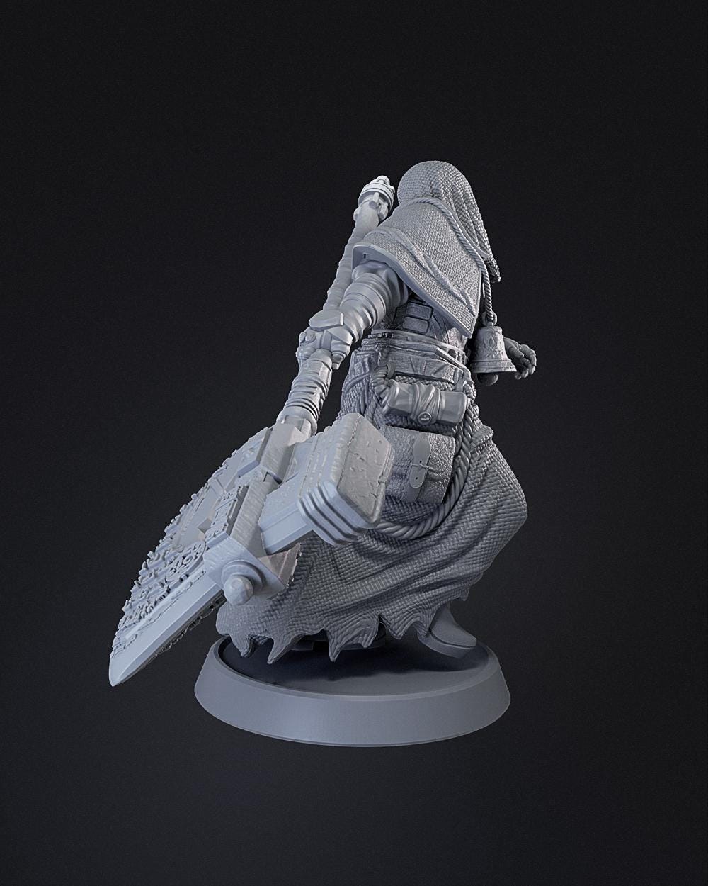 Leper Executioner | Proxy Realms Gaming | Wargaming | Tabletop | 3D printed miniature | Trench Crusade compatible | Pilgrim