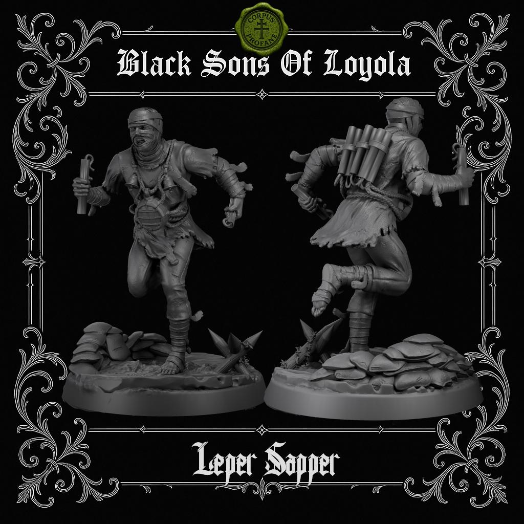 Leper Sapper | Proxy Realms Gaming | Wargaming | Tabletop | 3D printed miniature | Trench Crusade compatible | Pilgrim