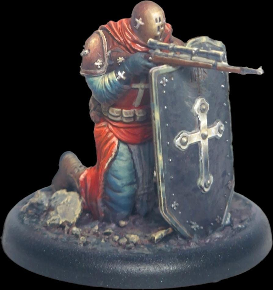 Trench Zealot Sniper | Proxy Realms Gaming | Wargaming | Tabletop | 3D printed miniature | Trench Crusade compatible | Pilgrim