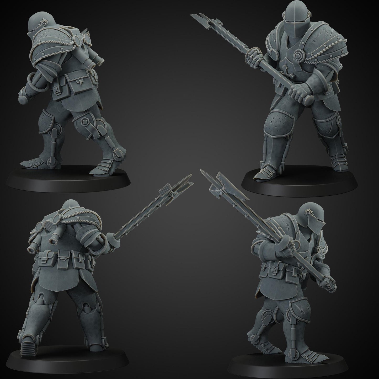 Heavy Infantry | JK Remo | Wargaming | Tabletop | 3D printed miniature | Trench Crusade compatible | Pilgrim