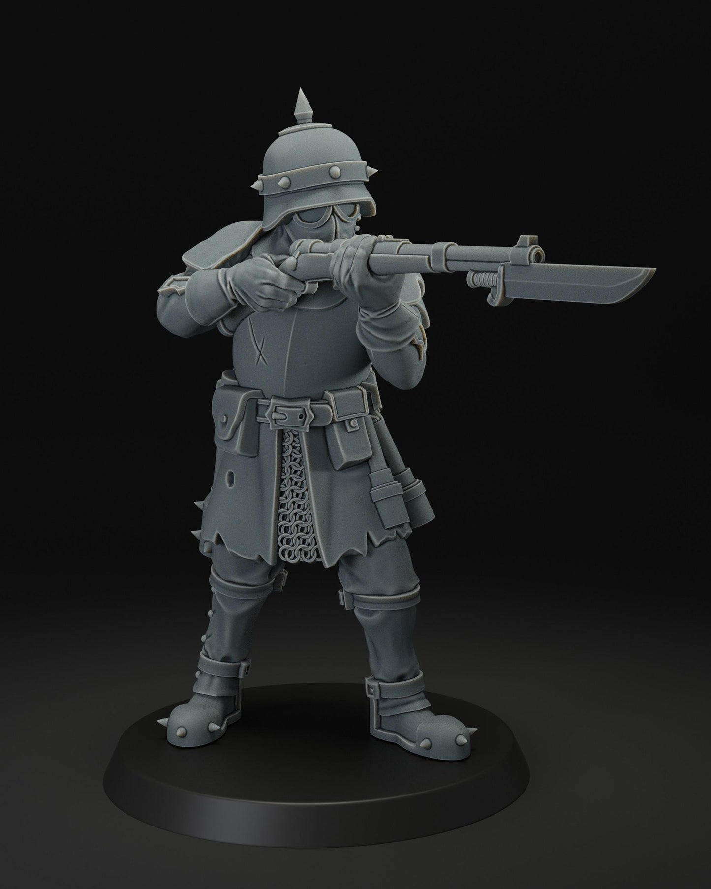 Infernal infantry | JK Remo | Wargaming | Tabletop | 3D printed miniature | Trench Crusade compatible | Pilgrim