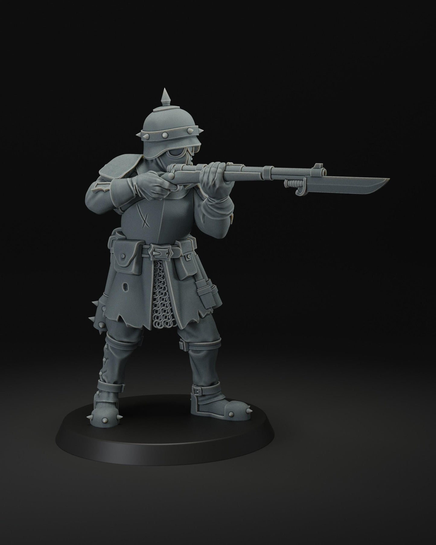Infernal infantry | JK Remo | Wargaming | Tabletop | 3D printed miniature | Trench Crusade compatible | Pilgrim