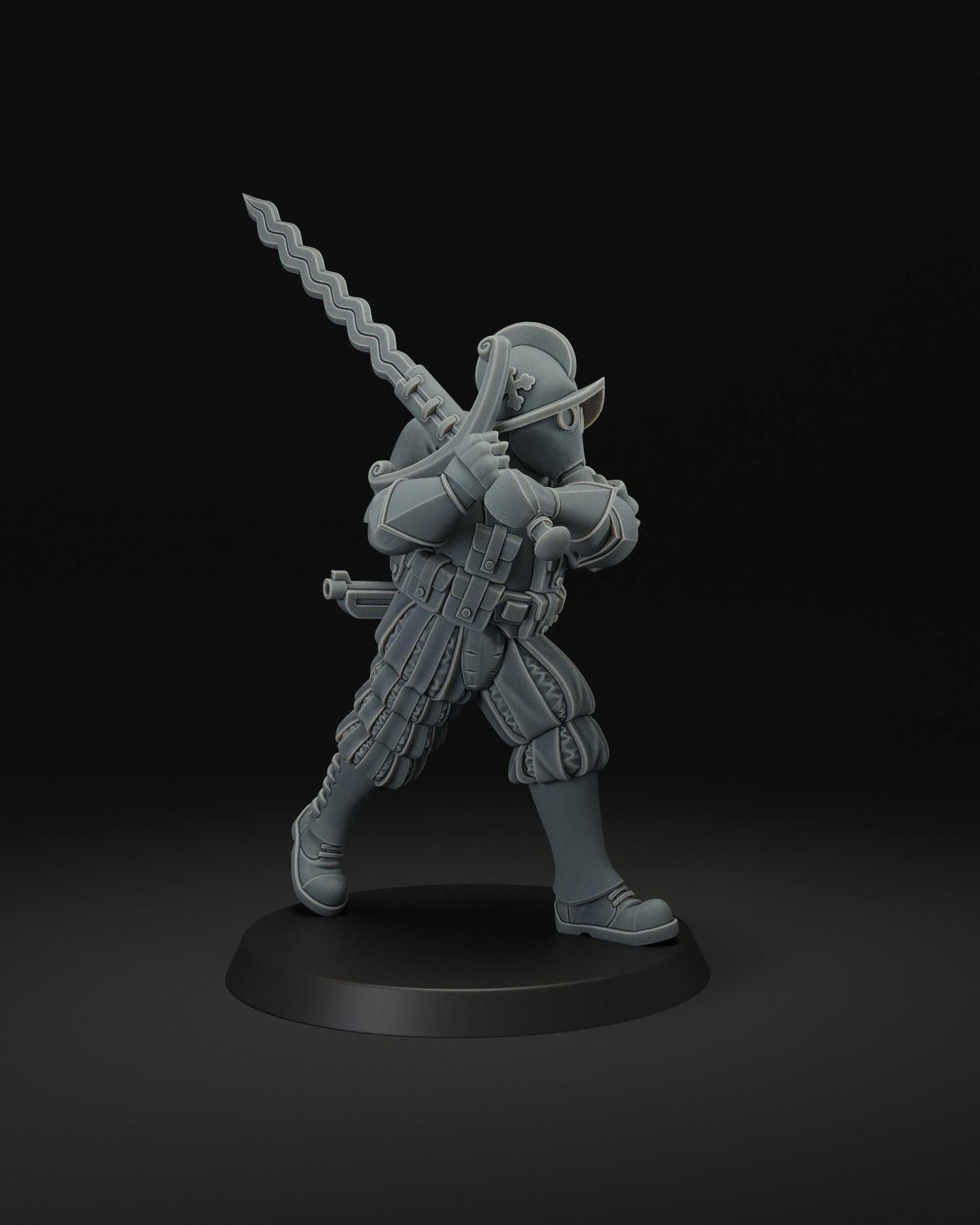 Papal Greatswordman | JK Remo | Wargaming | Tabletop | 3D printed miniature | Trench Crusade compatible | Pilgrim