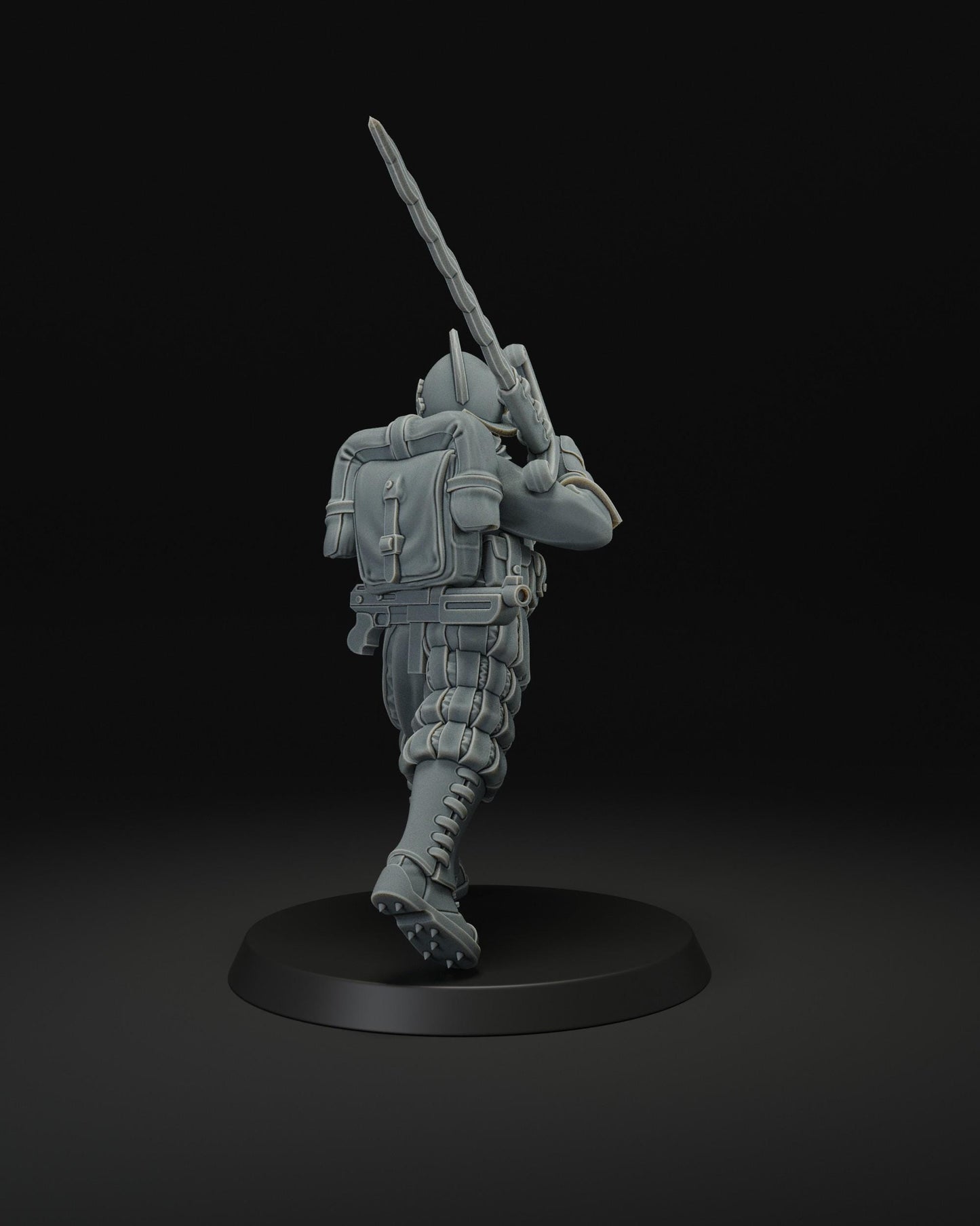 Papal Greatswordman | JK Remo | Wargaming | Tabletop | 3D printed miniature | Trench Crusade compatible | Pilgrim