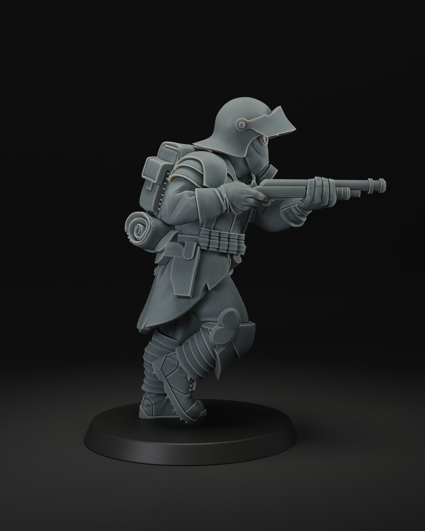Shock trooper | Wargaming | Tabletop | 3D printed miniature | Trench Crusade compatible | Pilgrim