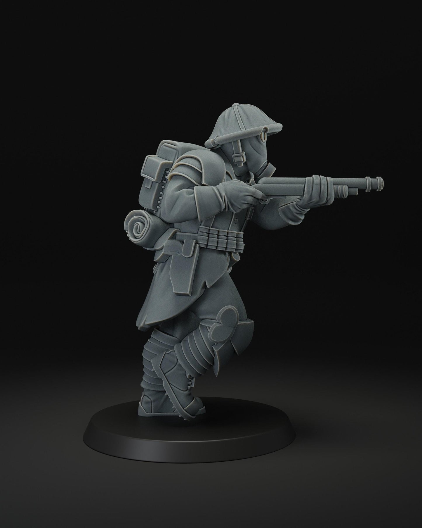 Shock trooper | Wargaming | Tabletop | 3D printed miniature | Trench Crusade compatible | Pilgrim