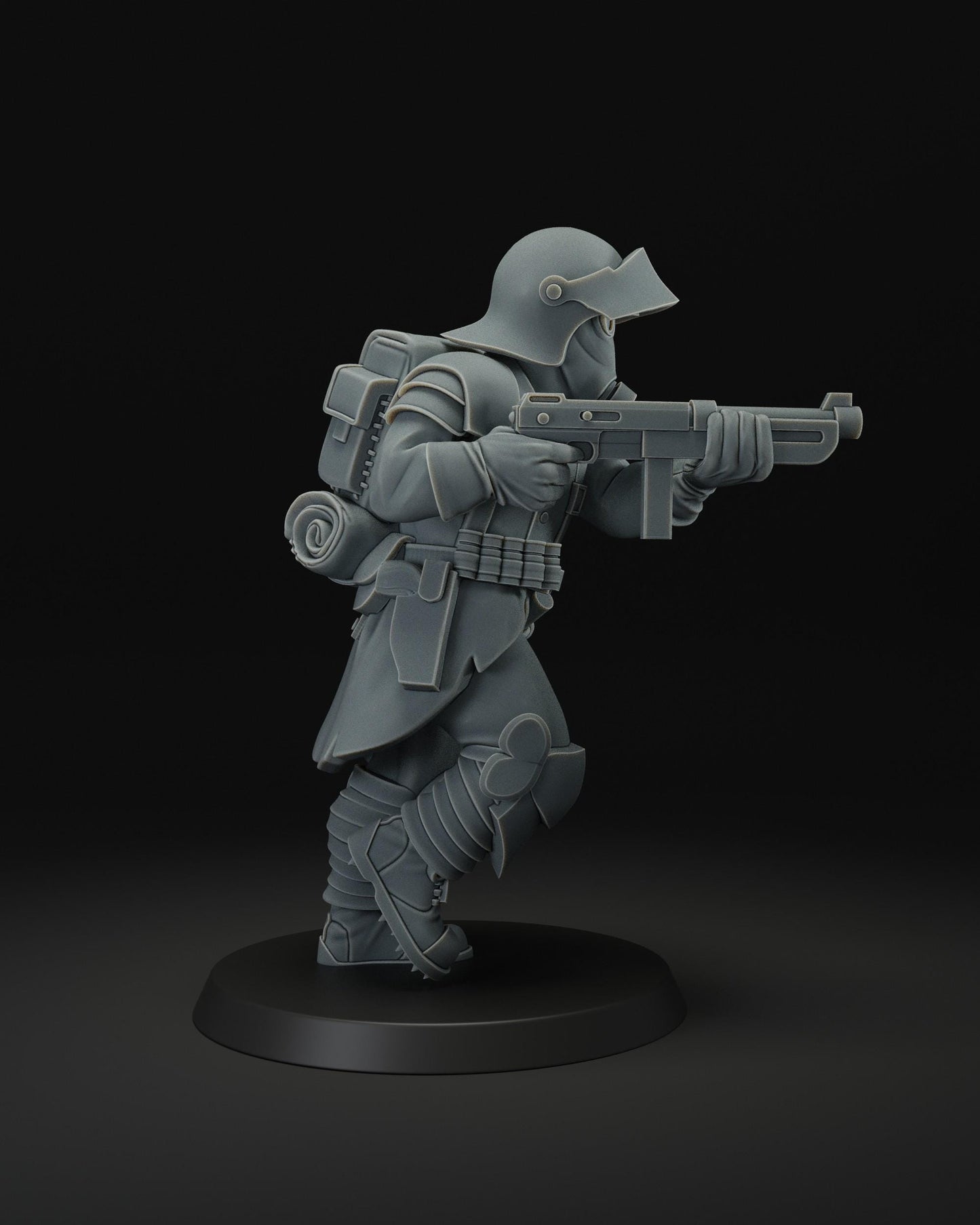 Shock trooper | Wargaming | Tabletop | 3D printed miniature | Trench Crusade compatible | Pilgrim