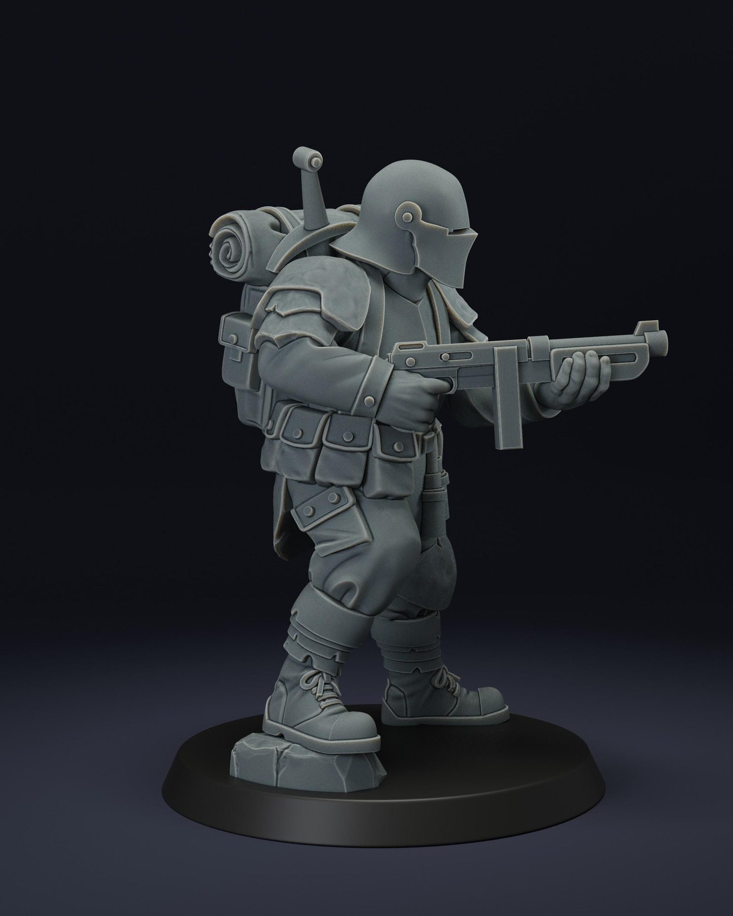 Shock trooper | Wargaming | Tabletop | 3D printed miniature | Trench Crusade compatible | Pilgrim