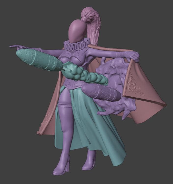 Heretics - Witch | Wargaming | Tabletop | 3D printed miniature | Trench Crusade compatible | Pilgrim