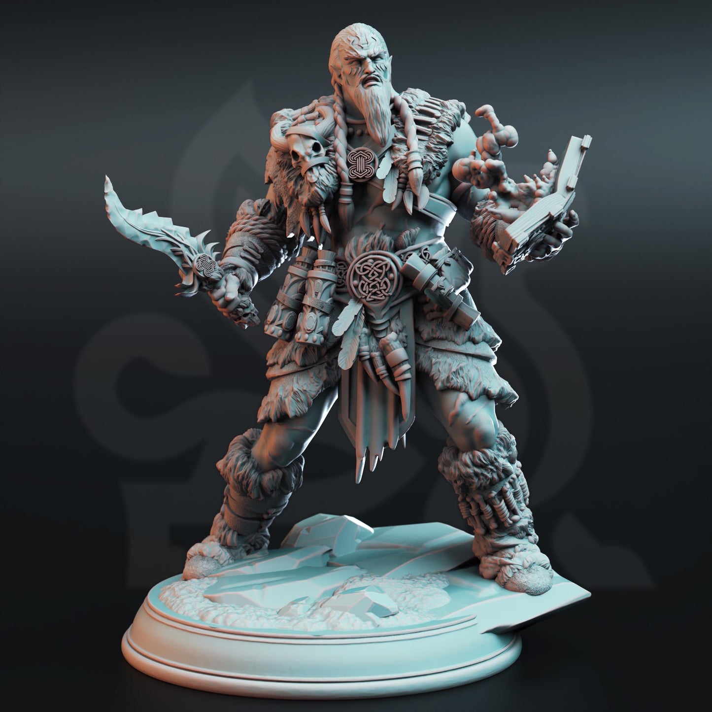 Male Human Mage Raktavin | Painting | 3D printed | D&D | Dungeons and Dragons | Gift | RPG | Tabletop | Wargaming | 32mm | DM Stash