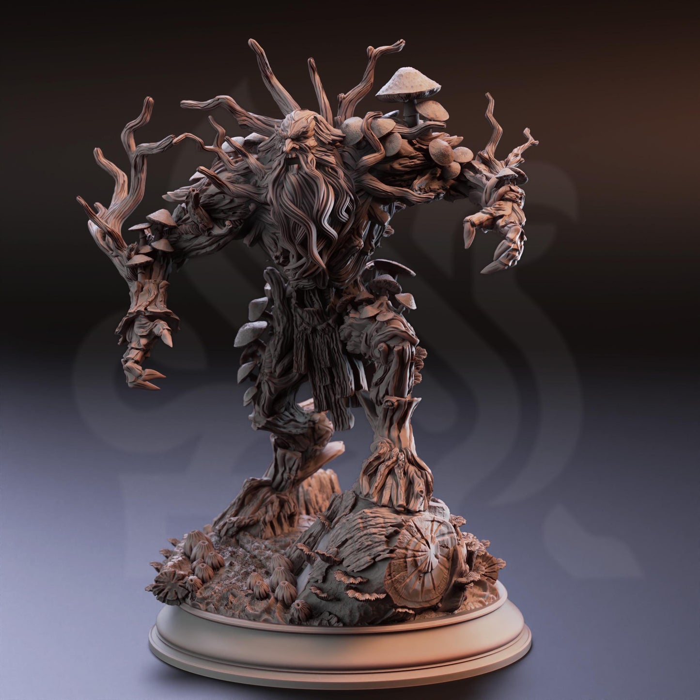 Corrupted Elder Treant - Garamundis | 3D printed miniature | Tabletop Games | Dungeons and Dragons | Wargaming