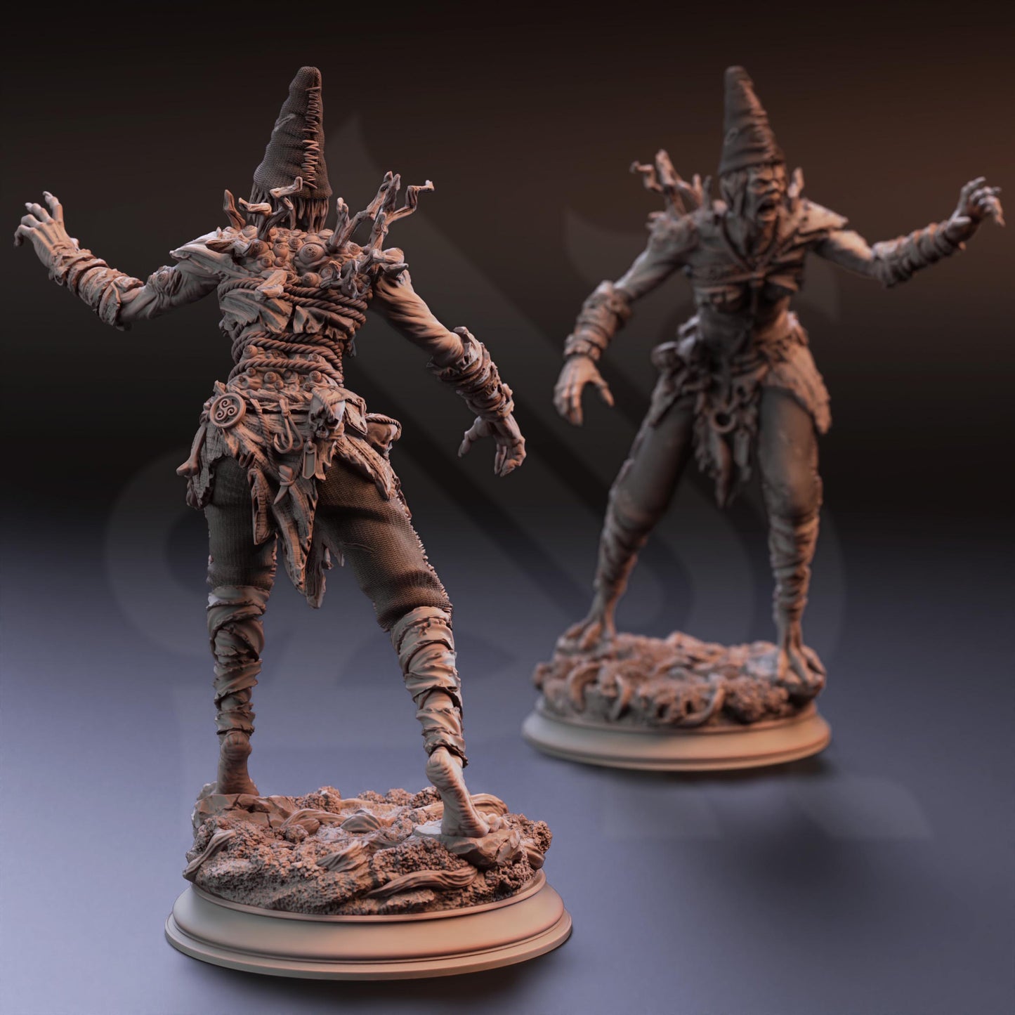 Voyeur Hag - Granny Nora | 3D printed miniature | Tabletop Games | Dungeons and Dragons | Wargaming