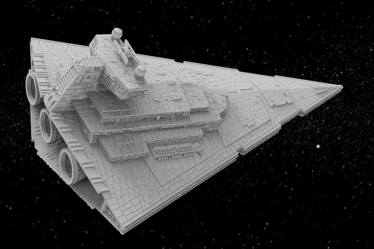 SW Armada Imperial Star Destroyer - Wargaming - Table top - 3D printed miniatures