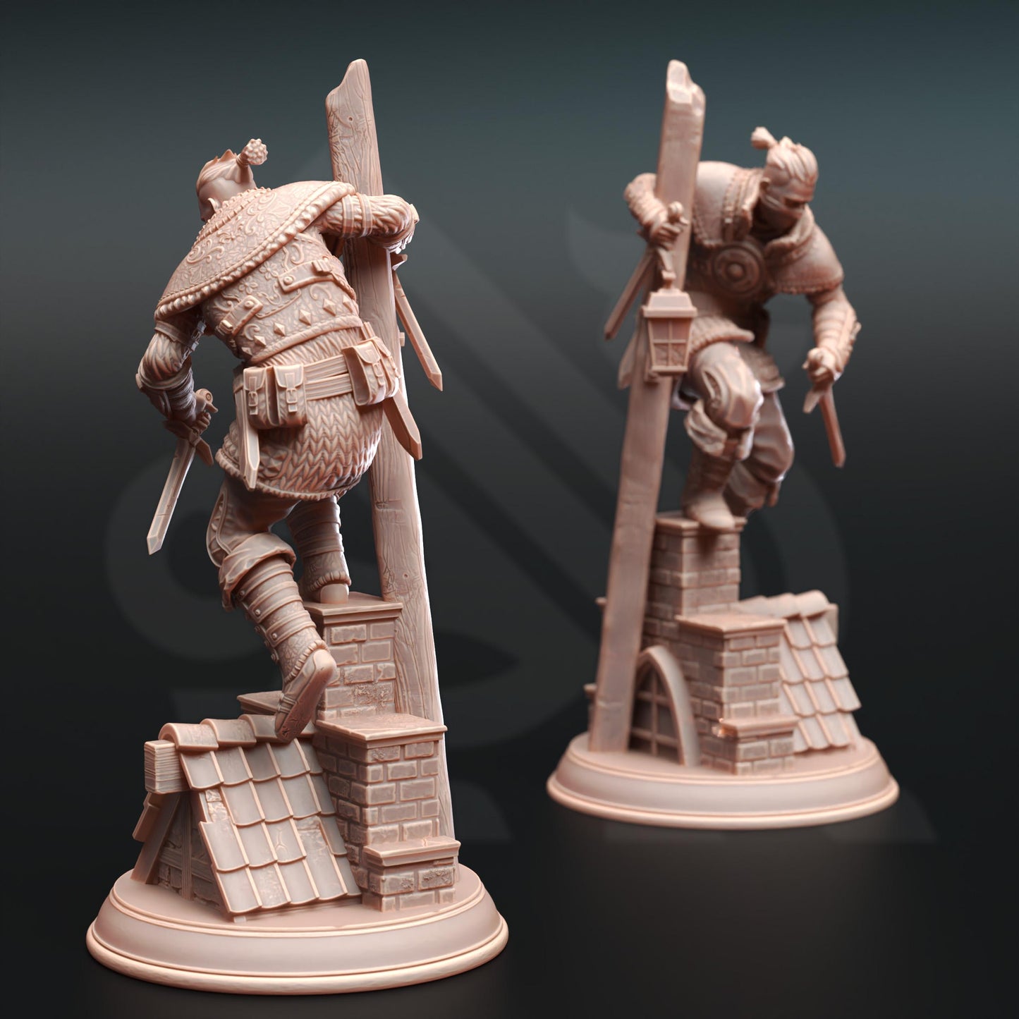 Male Bandits Dusty Dirks Bandits | Painting | 3D printed | D&D | Dungeons and Dragons Gift | RPG | Tabletop | Wargaming | 32mm | DM Stash