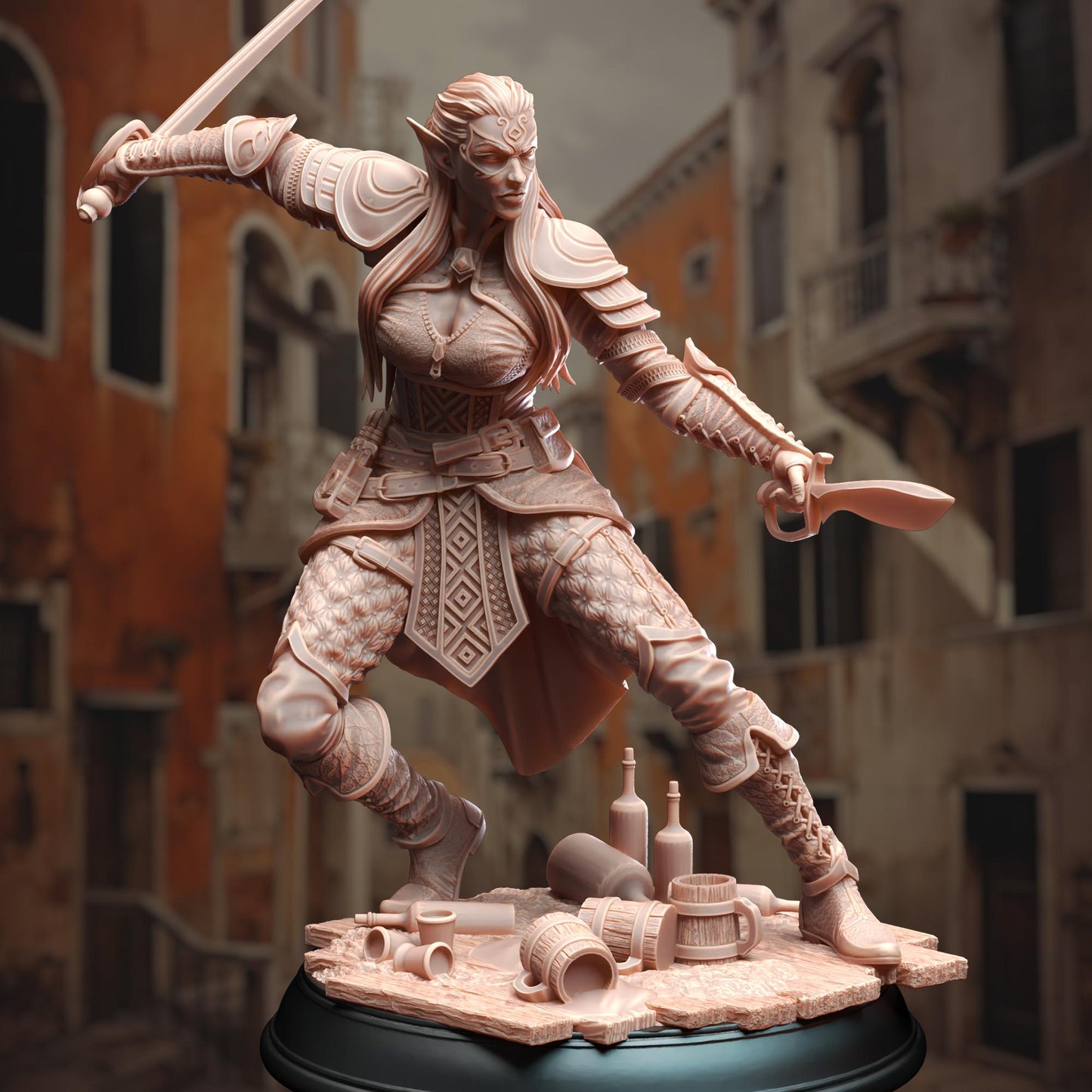 Tiefling Rogue - Hali Brookes | Painting | 3D printed | D&D | Dungeons and Dragons Gift | RPG | Tabletop | Wargaming | 32mm | DM Stash