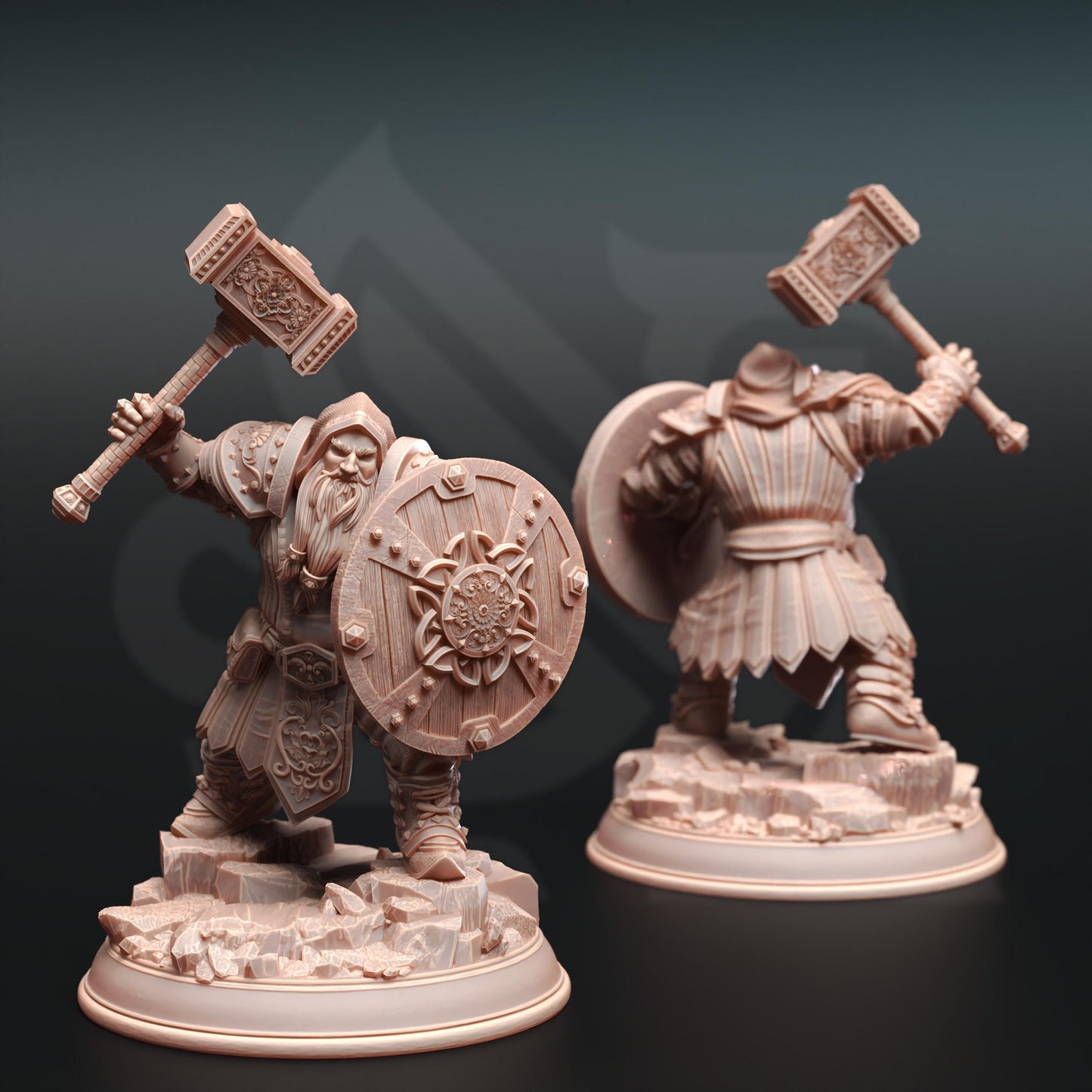 Dwarf Cleric - Tors of Delvdor | Painting | 3D printed | D&D | Dungeons and Dragons Gift | RPG | Tabletop | Wargaming | 32mm | DM Stash