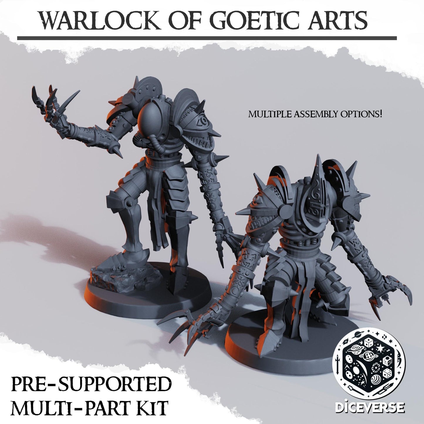 Warlock of Goetic Arts | Wargaming | Tabletop | 3D printed miniature | Trench Crusade compatible |" Pilgrim