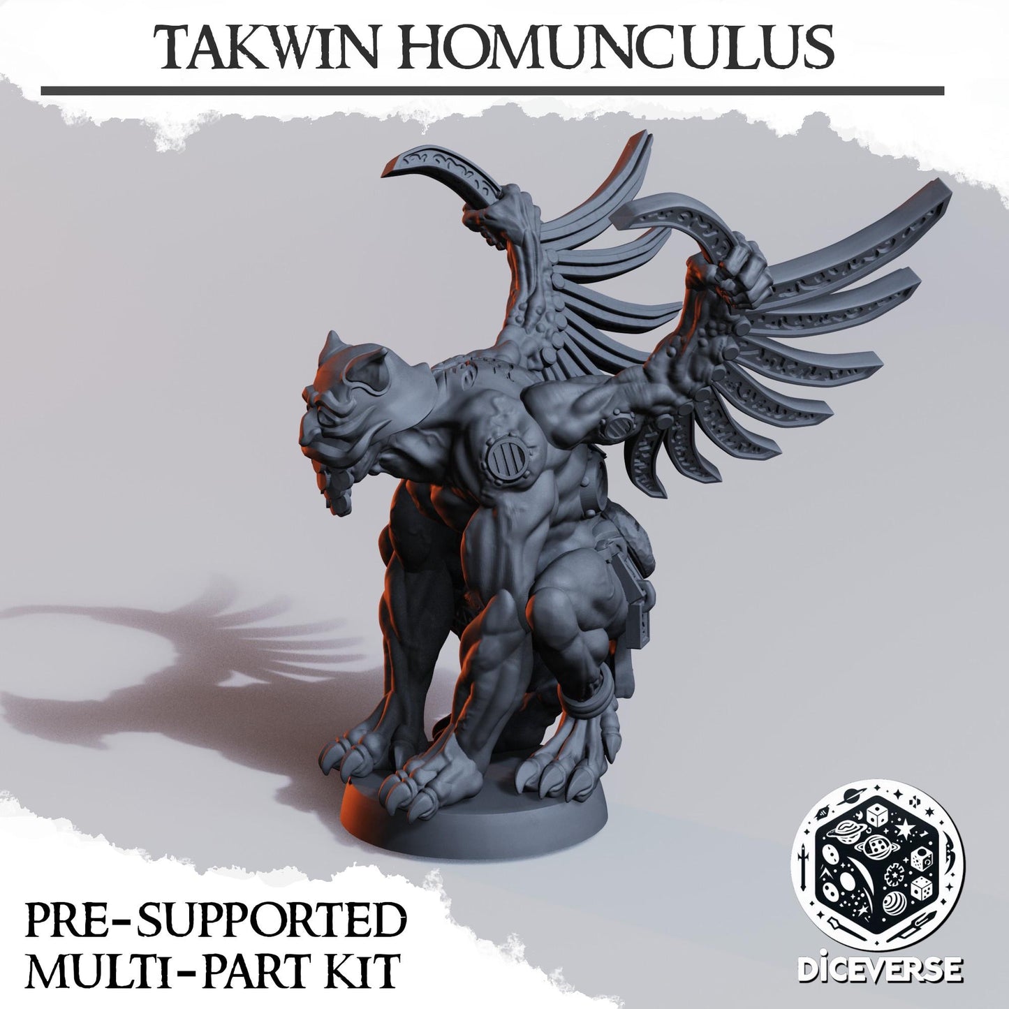Takwin Homunculus | Wargaming | Tabletop | 3D printed miniature | Trench Crusade compatible | Pilgrims