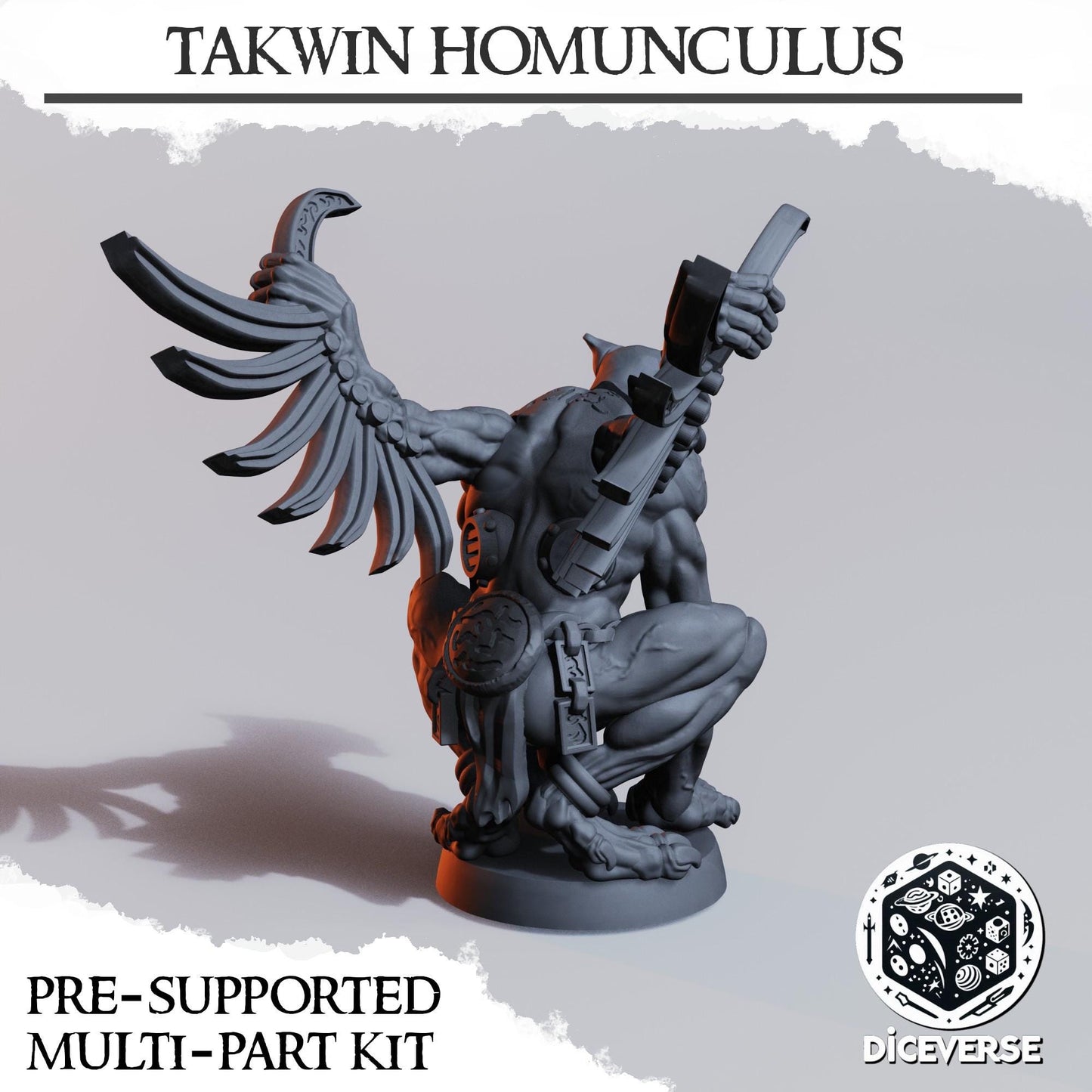 Takwin Homunculus | Wargaming | Tabletop | 3D printed miniature | Trench Crusade compatible | Pilgrims