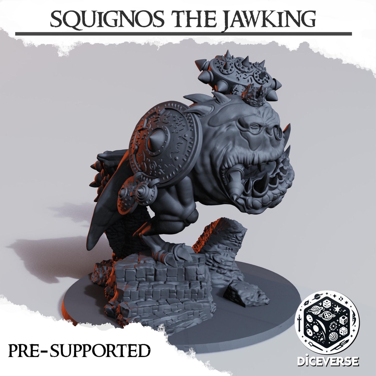 Squignos the Jawking | Wargaming | Tabletop | 3D printed miniature | Trench Crusade compatible | Pilgrim