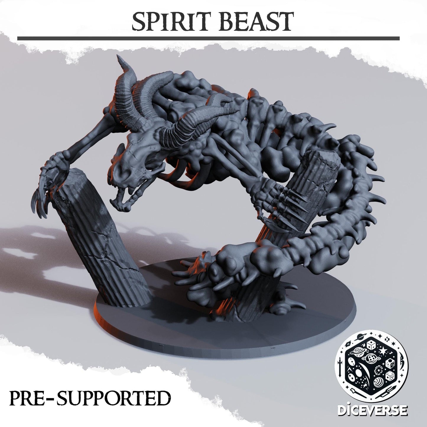Spirit Beast | Wargaming | Tabletop | 3D printed miniature | Trench Crusade compatible |" Pilgrim