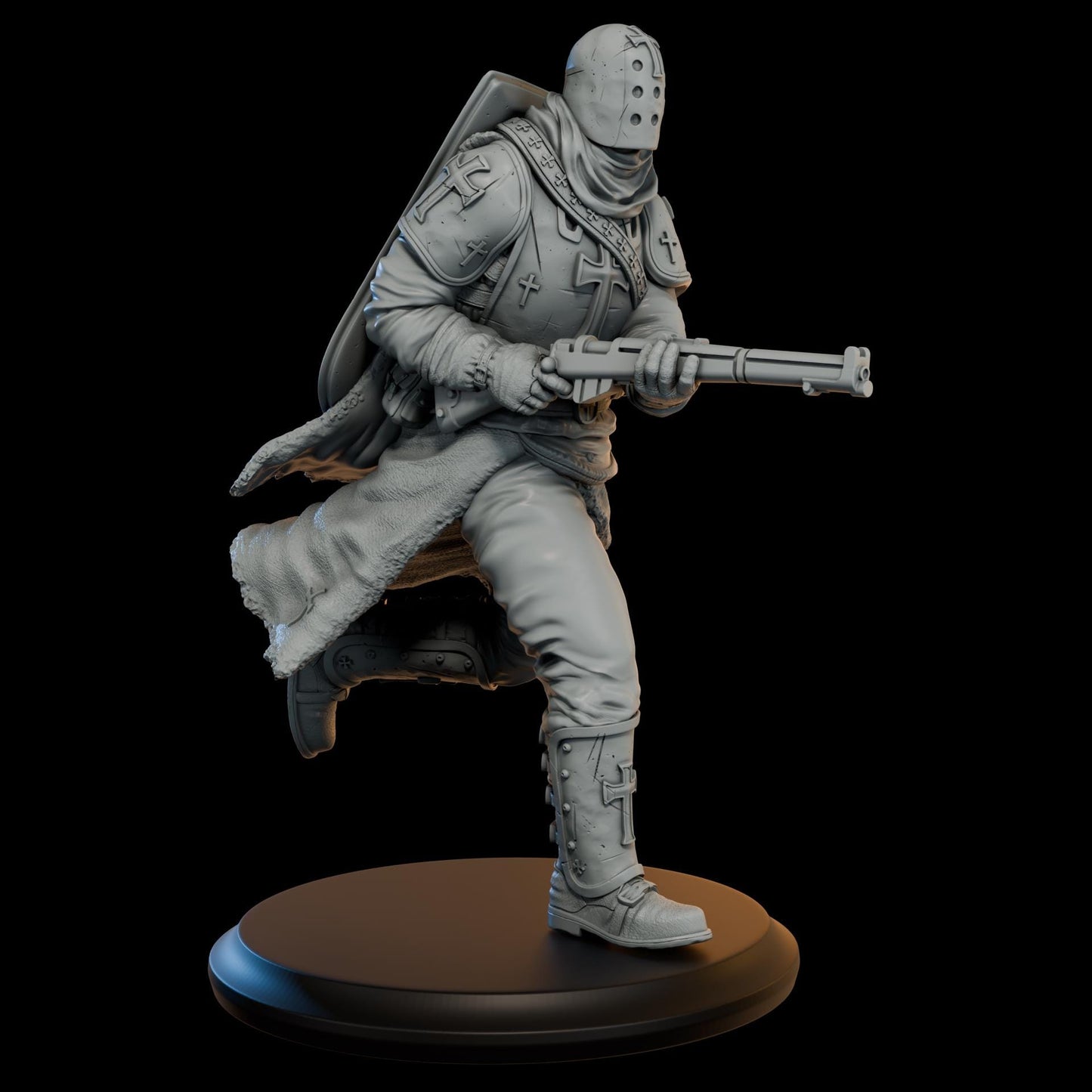 Trench Zealot Shotgun | Proxy Realms Gaming | Wargaming | Tabletop | 3D printed miniature | Trench Crusade compatible | Pilgrim