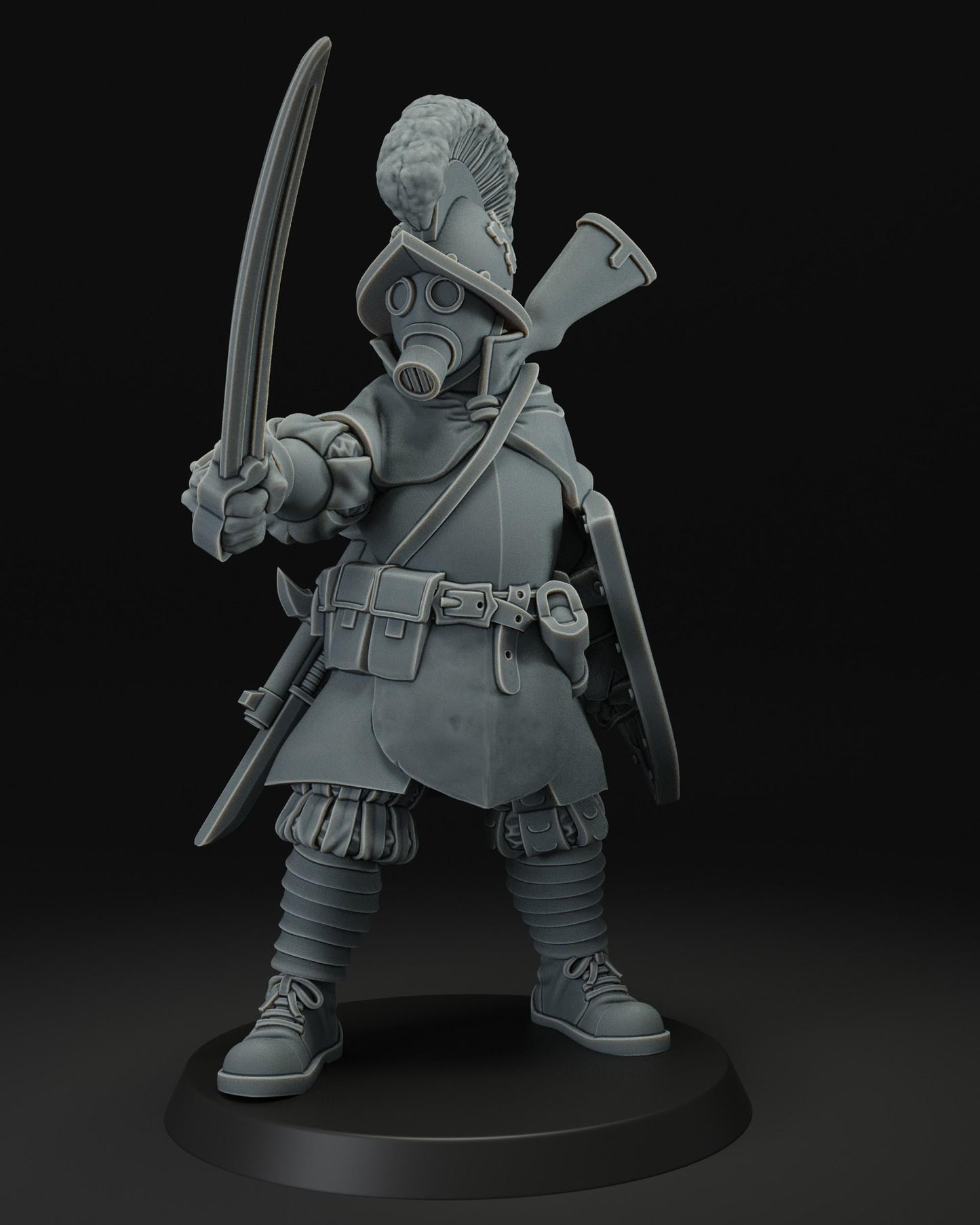 Captain Swiss Guard | JK Remo | Wargaming | Tabletop | 3D printed miniature | Trench Crusade compatible | Pilgrim