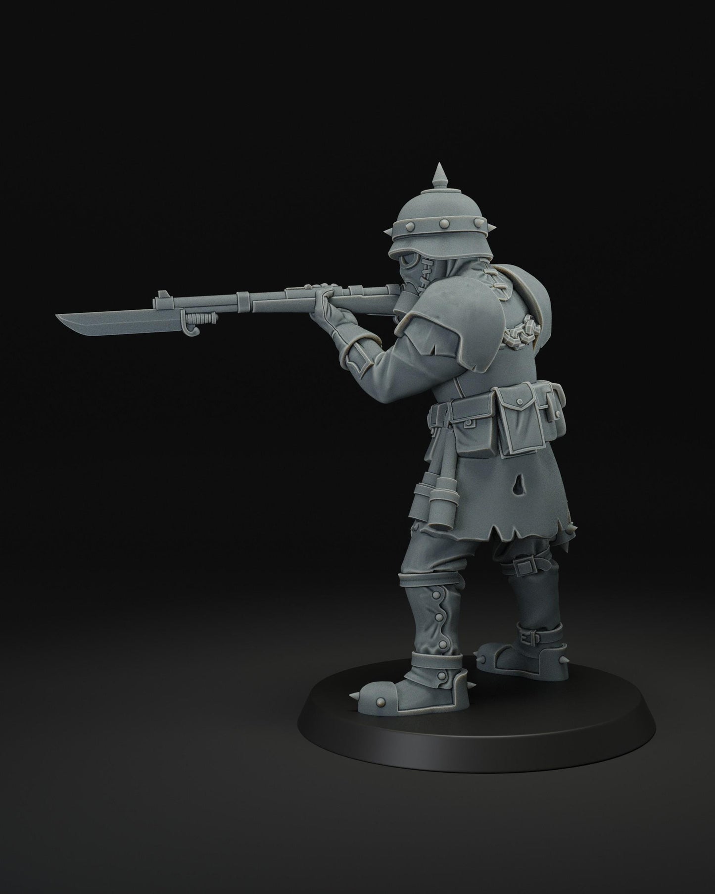 Infernal infantry | JK Remo | Wargaming | Tabletop | 3D printed miniature | Trench Crusade compatible | Pilgrim