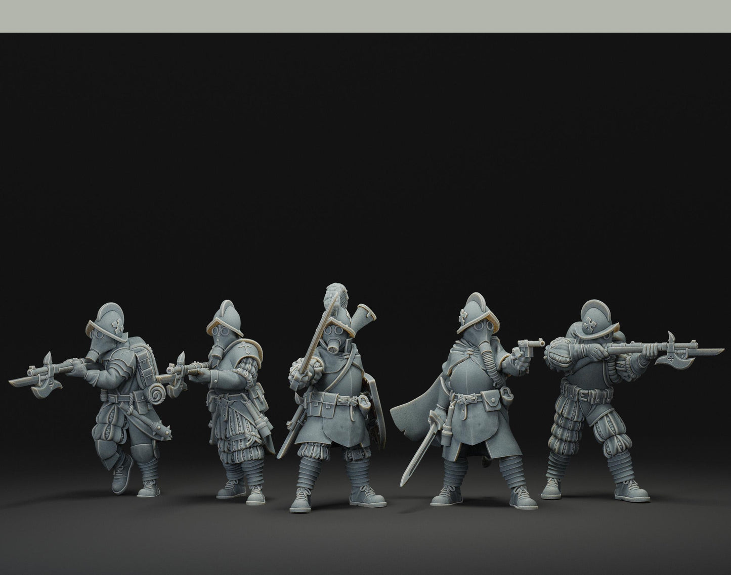 Papal Squad | JK Remo | Wargaming | Tabletop | 3D printed miniature | Trench Crusade compatible | Pilgrim