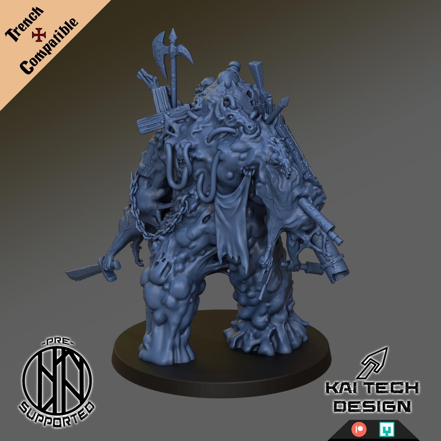 Grail - Abominant | Wargaming | Tabletop | 3D printed miniature | Trench Crusade compatible | Pilgrim