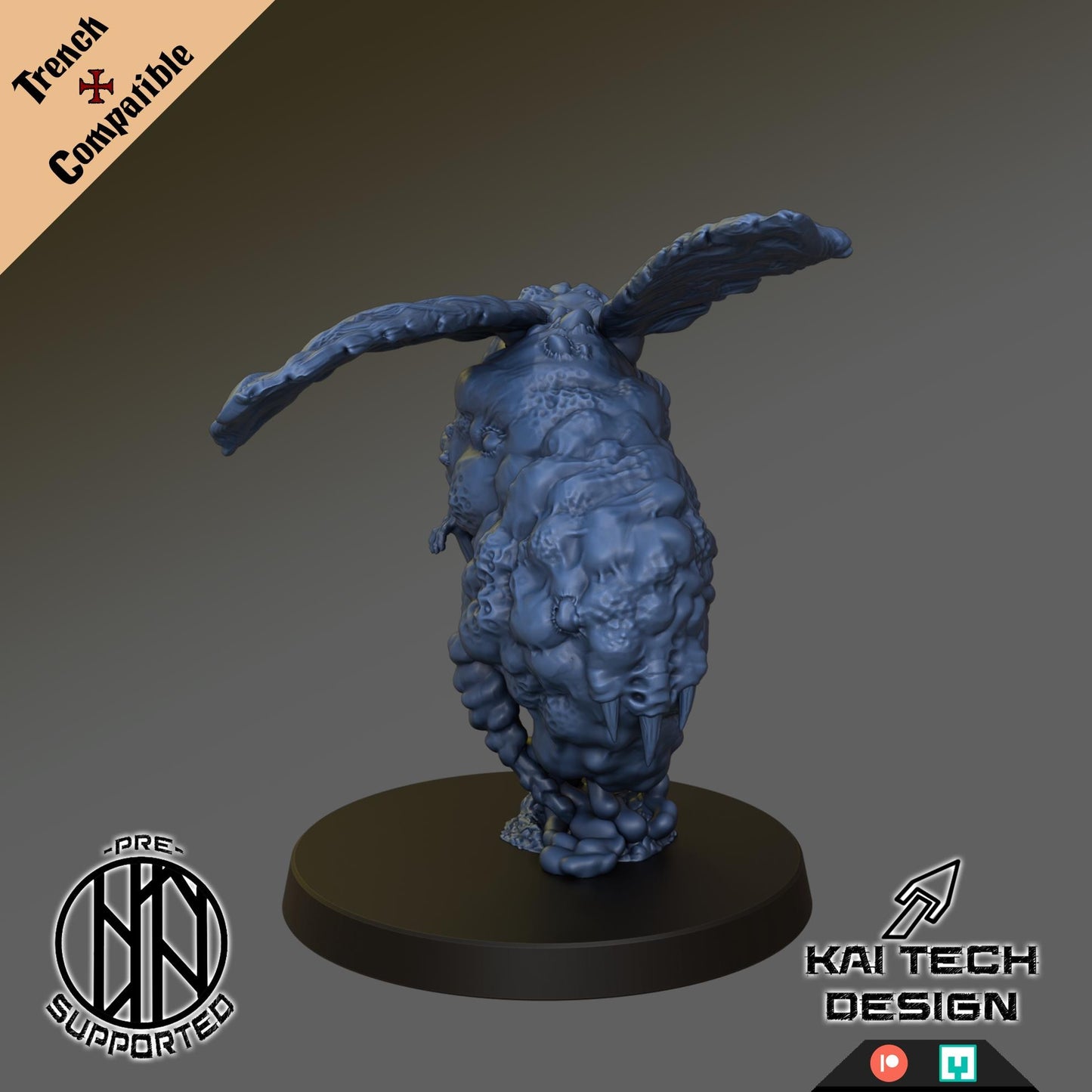 Grail - Beelzebub Herald | Wargaming | Tabletop | 3D printed miniature | Trench Crusade compatible | Pilgrim