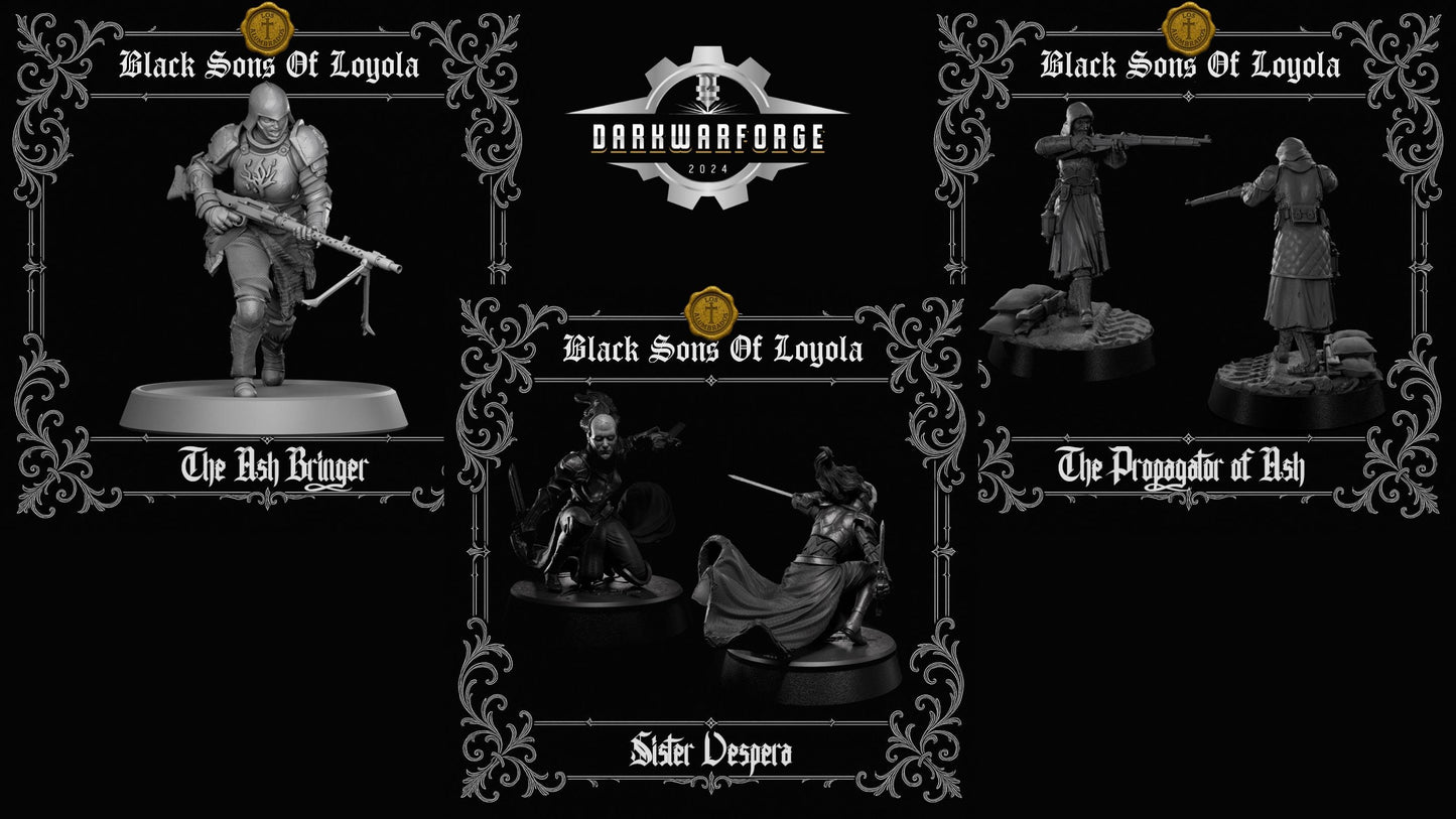 Black Sons of Loyola bundle | Proxy Realms Gaming | Wargaming | Tabletop | 3D printed miniature | Trench Crusade compatible
