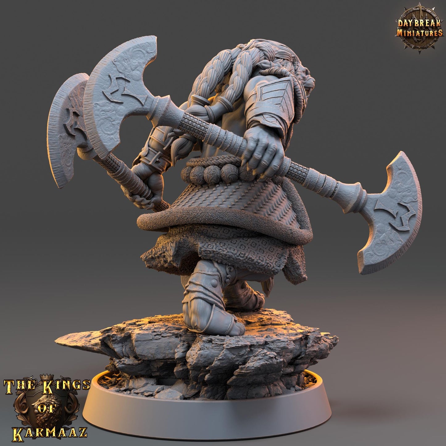 Leonin Figther - King Broadside | Daybreak Miniatures | 3D printed | Tabletop | Dungeons and Dragons | Wargaming | D&D