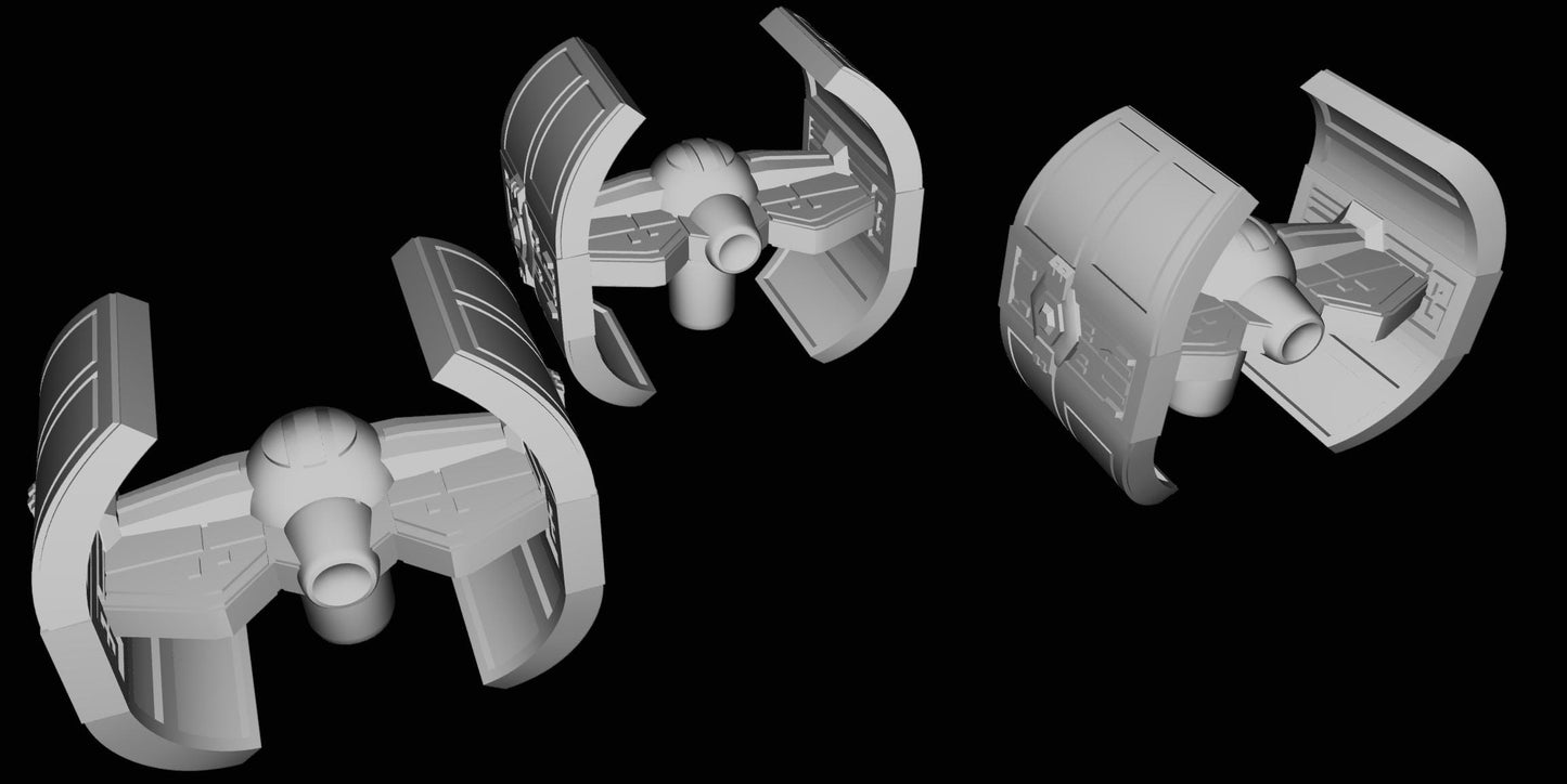 Imperial Tie Inquisitor Squadron (9pcs): 3D Printed Armada proxy