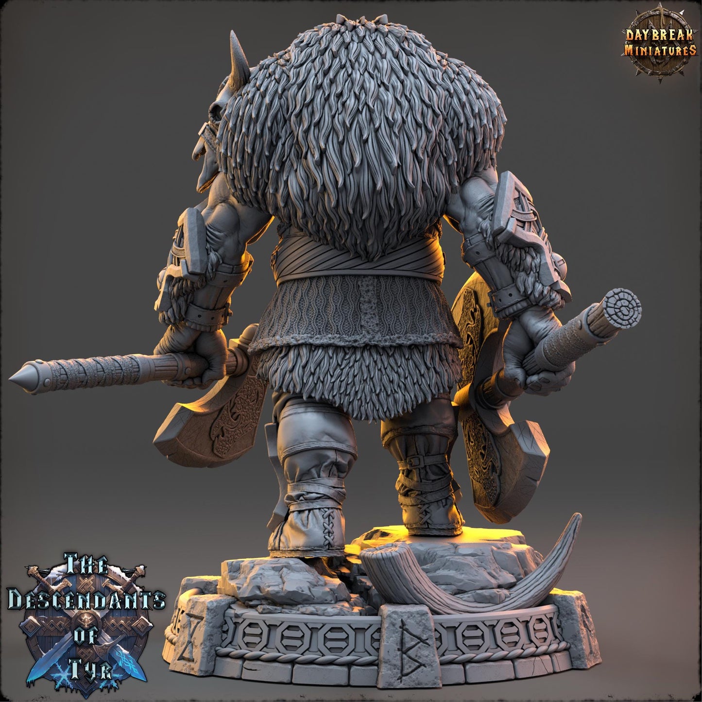 Human Figther - Thane Eboncry | Daybreak Miniatures | 3D printed | Tabletop | Dungeons and Dragons | Wargaming | D&D