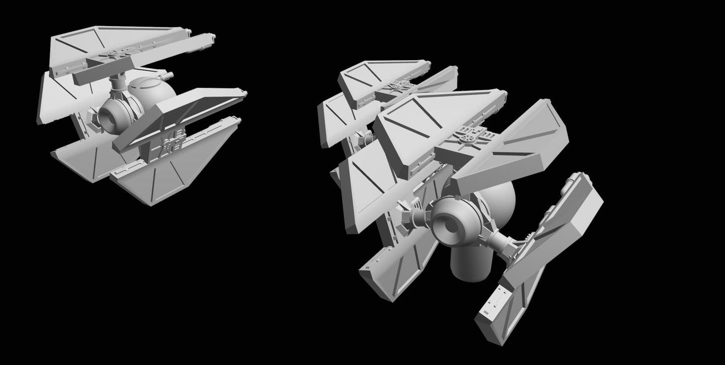 SW Armada Imperial Tie Defender 9pcs - Wargaming - Table top - 3D printed miniatures