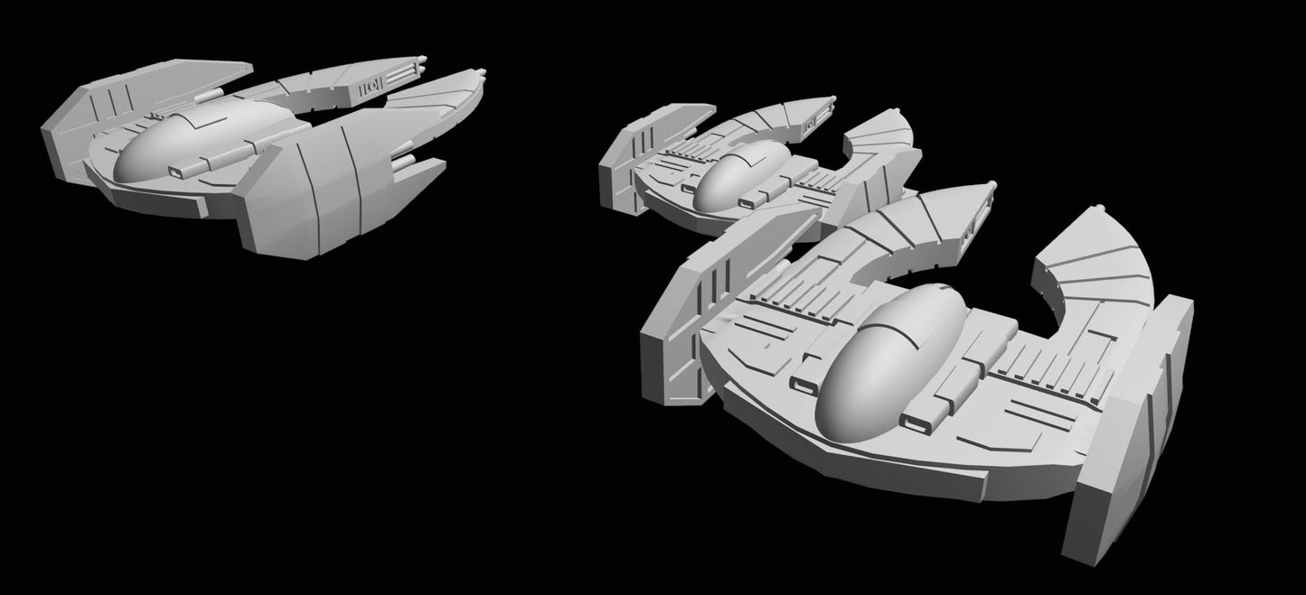 SW Armada CIS Trader Fed Bomber 9pcs - Wargaming - Table top - 3D printed miniatures