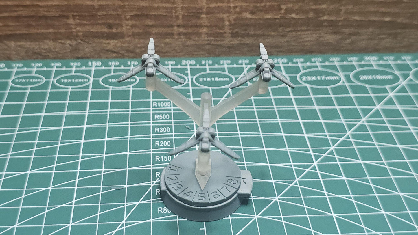 SW Armada CIS Sabaoth Bomber 6pcs - Wargaming - Table top - 3D printed miniatures