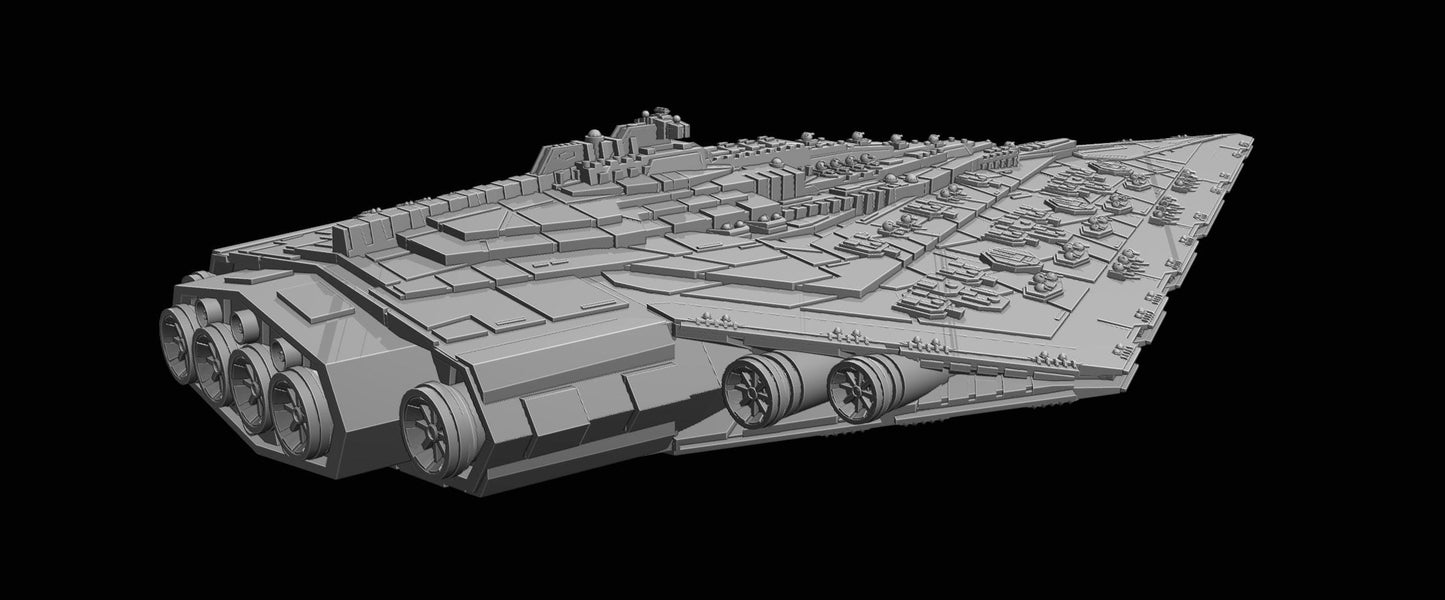 Mandator III Star Dreadnought: 3D Printed Armada proxy