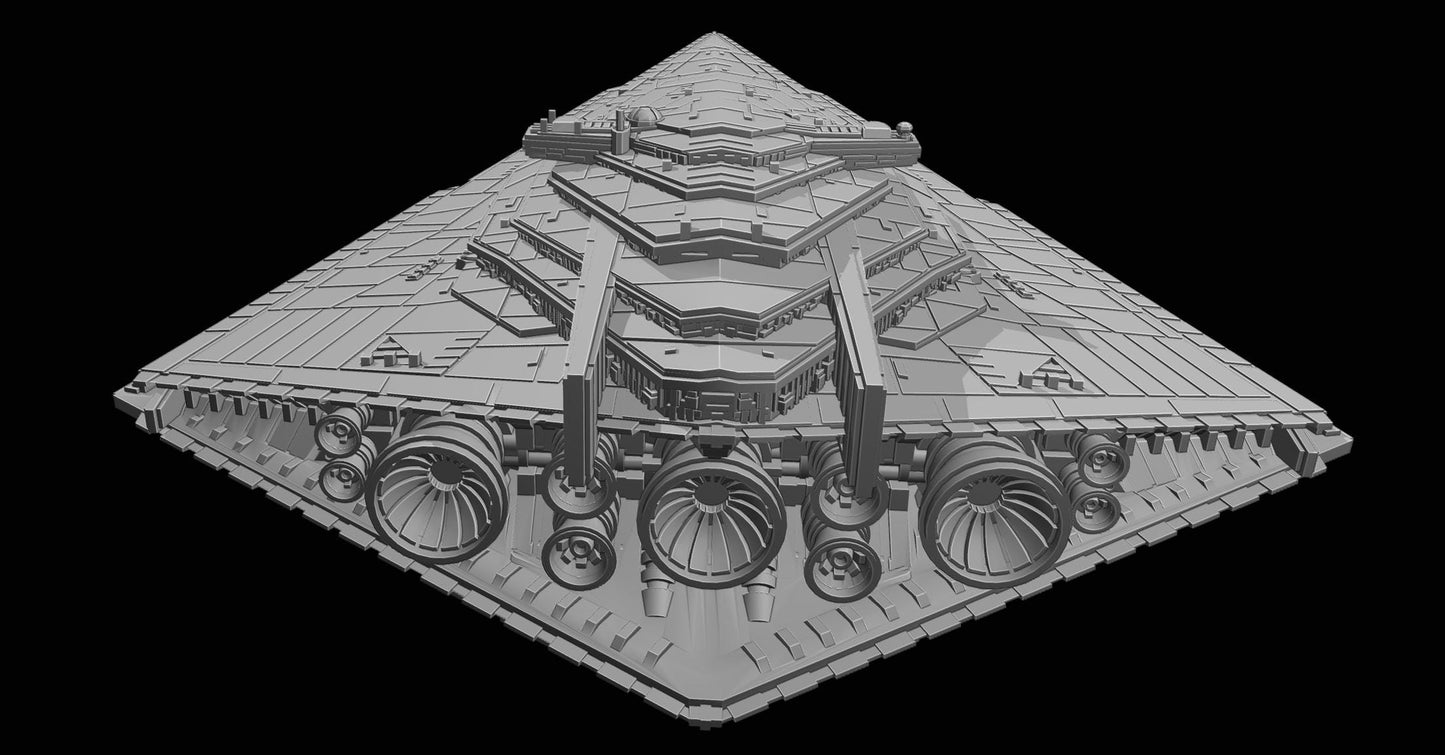 First Order Resurgent-class star destroyer: 3D Printed Armada proxy