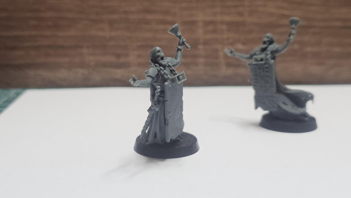 3D Printed miniature: Wraith Pilgrims - Slaves by Crab Miniatures - Trench Crusade compatible - Trench ghosts