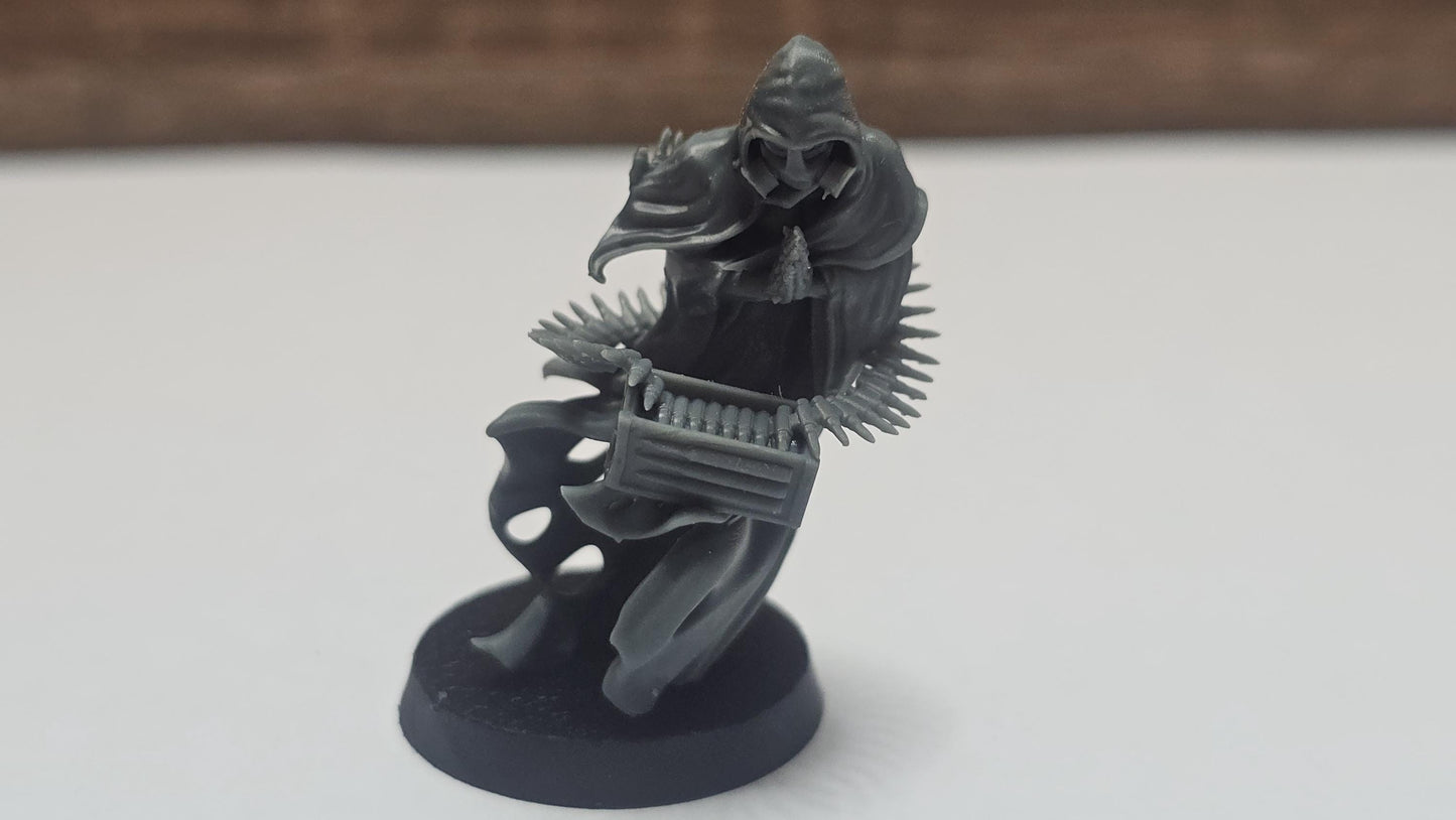 3D Printed miniature: Wraith Pilgrims - Monk by Crab Miniatures - Trench Crusade compatible - Trench ghosts