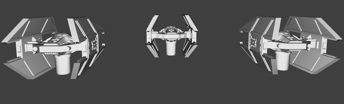 Imperial Tie Avenger Squadron (9pcs): 3D Printed Armada proxy