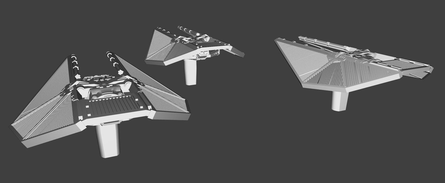 Imperial Tie Reaper Squadron (9pcs): 3D printed SW Armada proxy