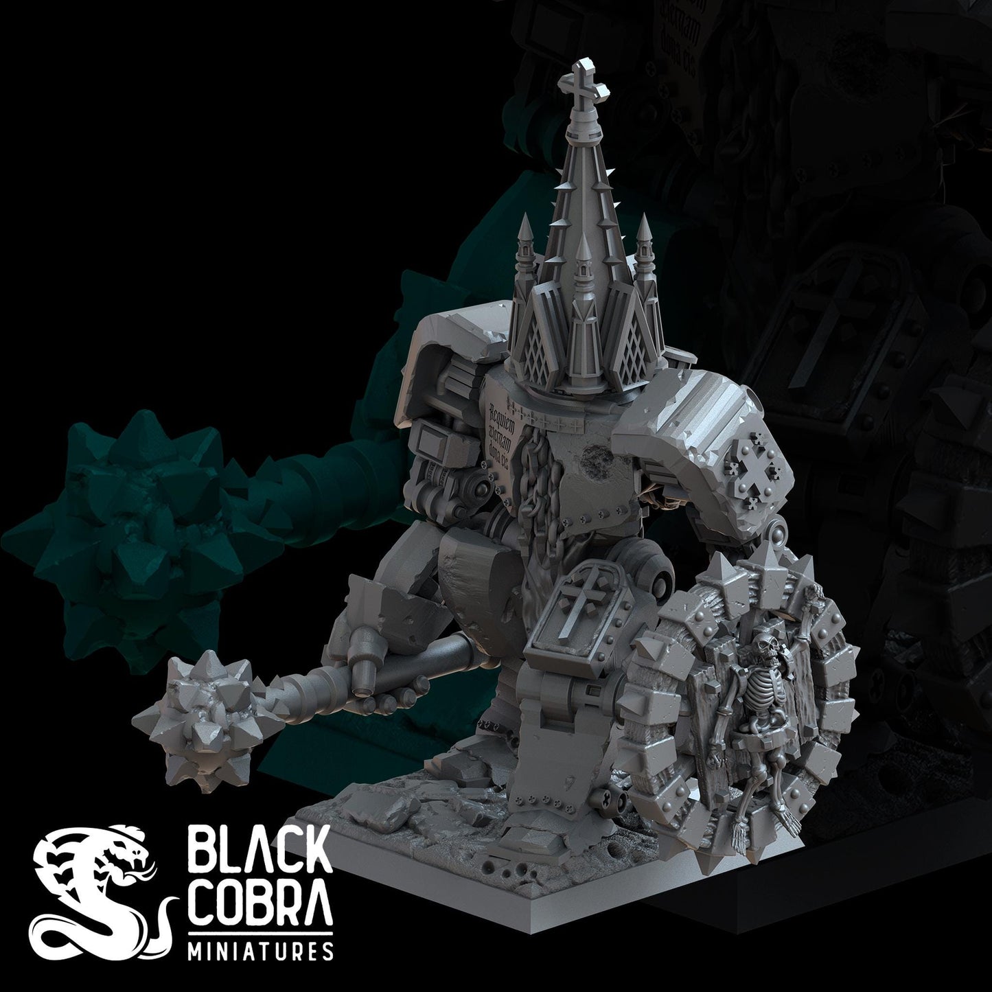 3D printed miniature: Exiles - Anchorite Shrine by BlackCobra Miniatures - Trench Crusade compatible