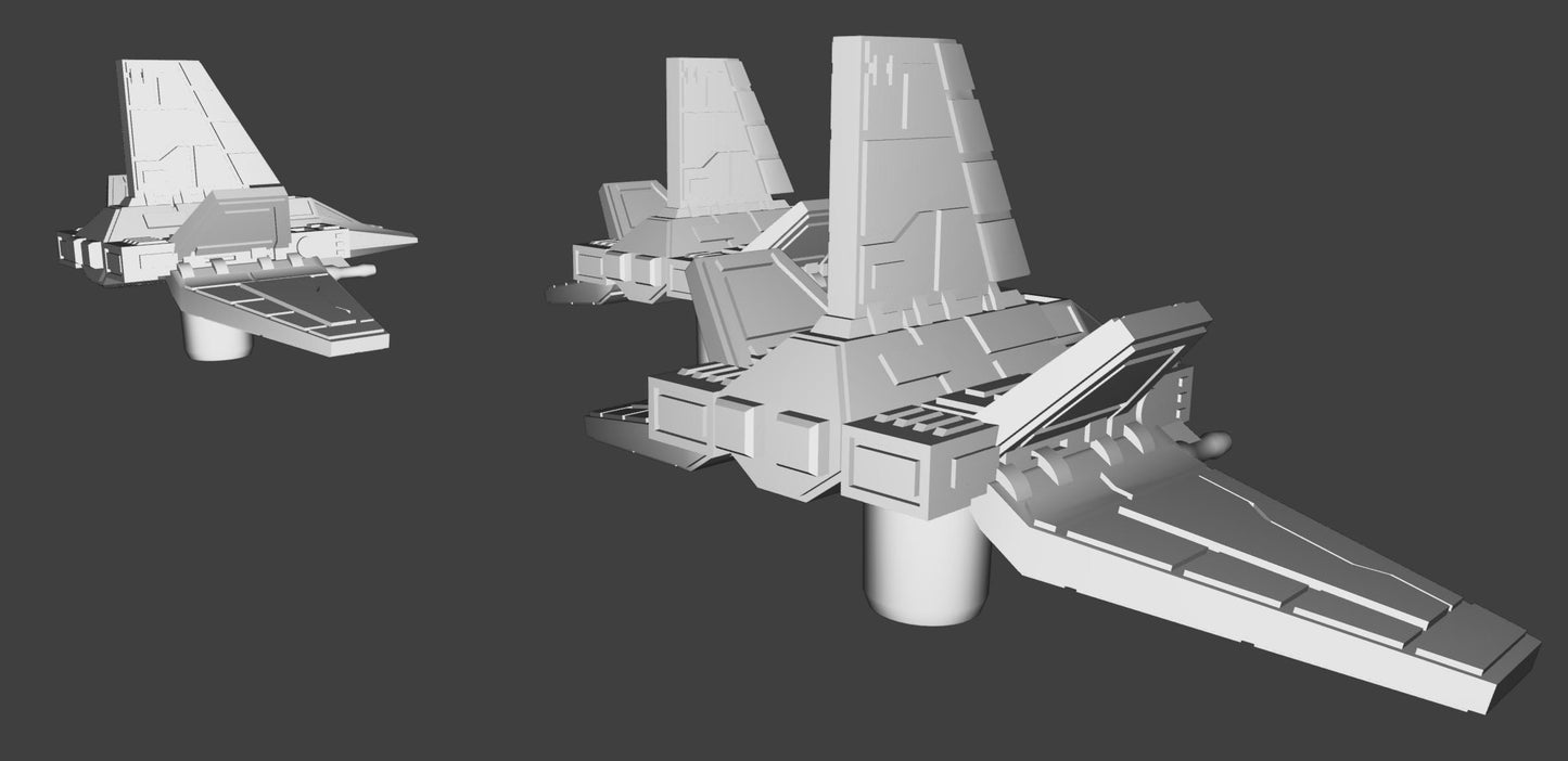 SW Armada Imperial Tie Starwing 9pcs - Wargaming - Table top - 3D printed miniatures