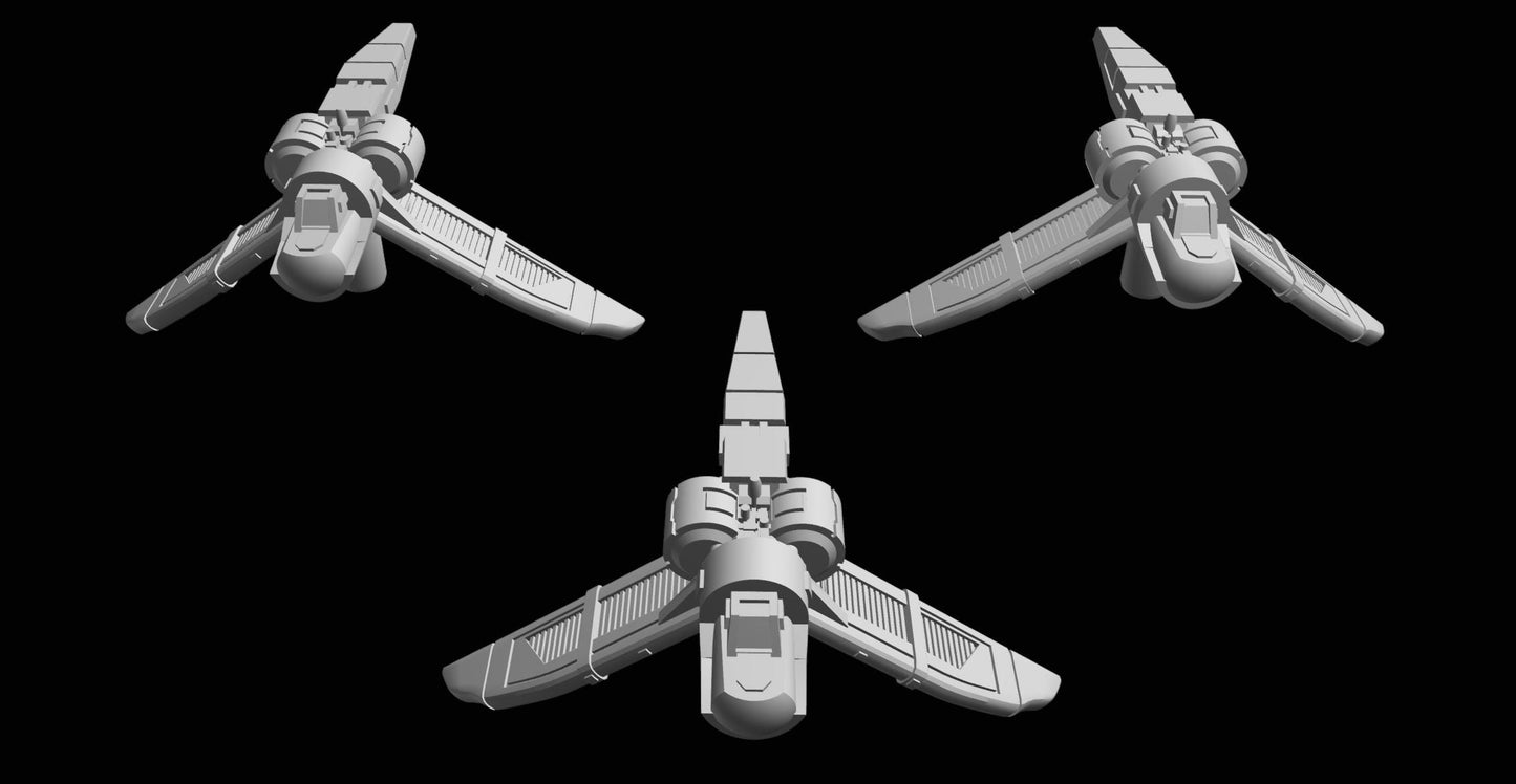 SW Armada CIS Sabaoth Bomber 6pcs - Wargaming - Table top - 3D printed miniatures