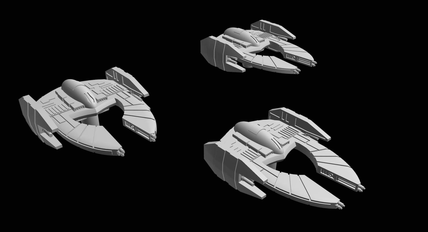 SW Armada CIS Trader Fed Bomber 9pcs - Wargaming - Table top - 3D printed miniatures