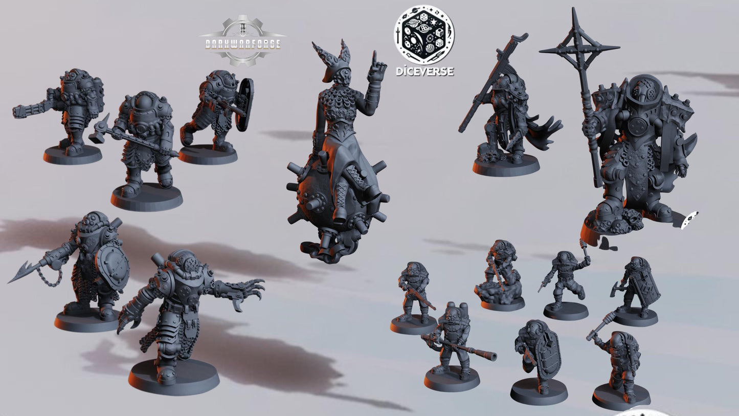 Naval Heretic Warband by Diceverse - Trench Crusare Compatible - 3D printed miniature