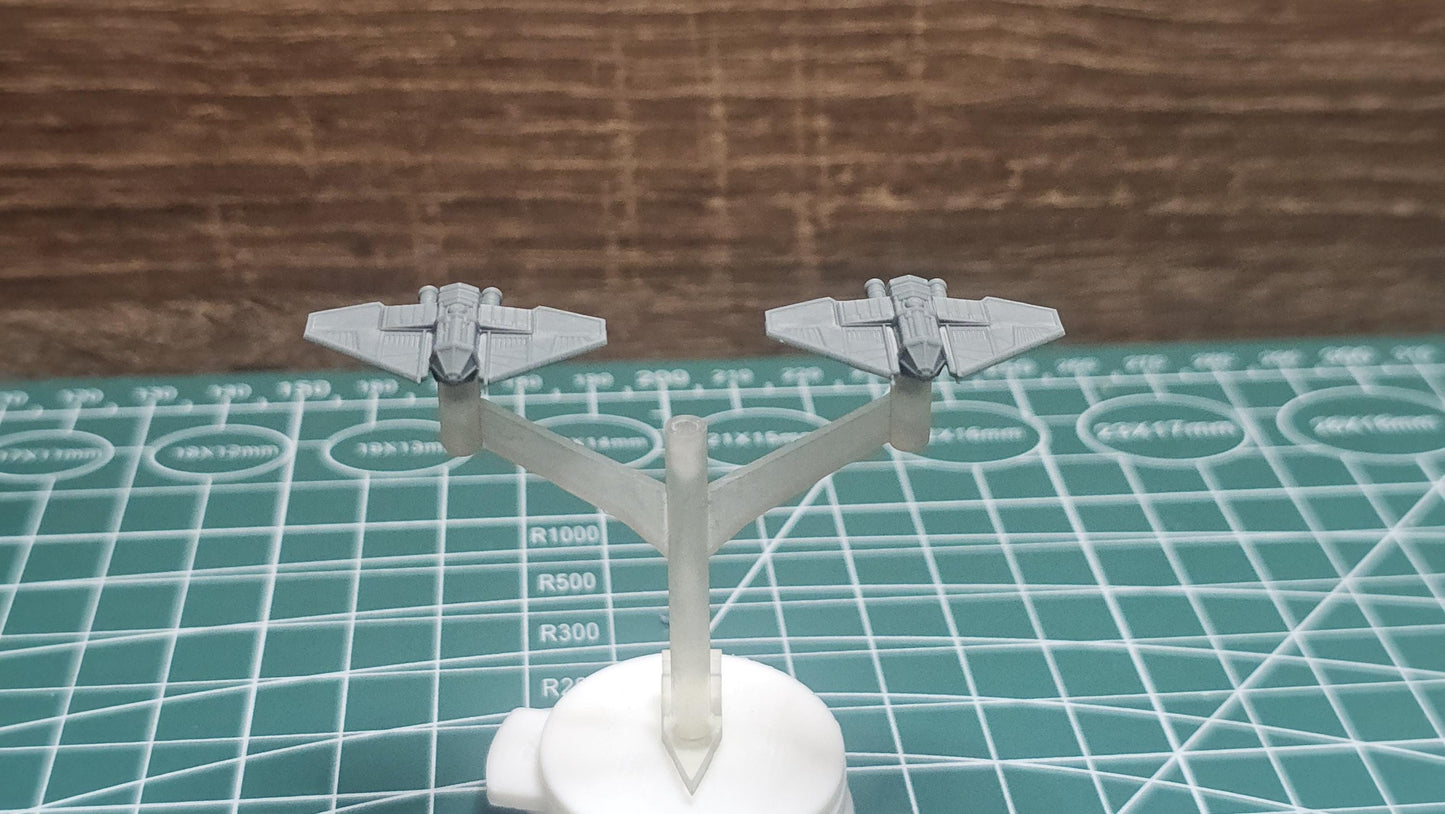 SW Armada Imperial Tie Stalker Squadron 6pcs - Wargaming - Table top - 3D printed miniatures